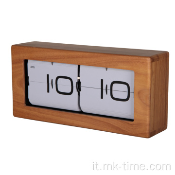 Flip Clock con scatola grande in metallo